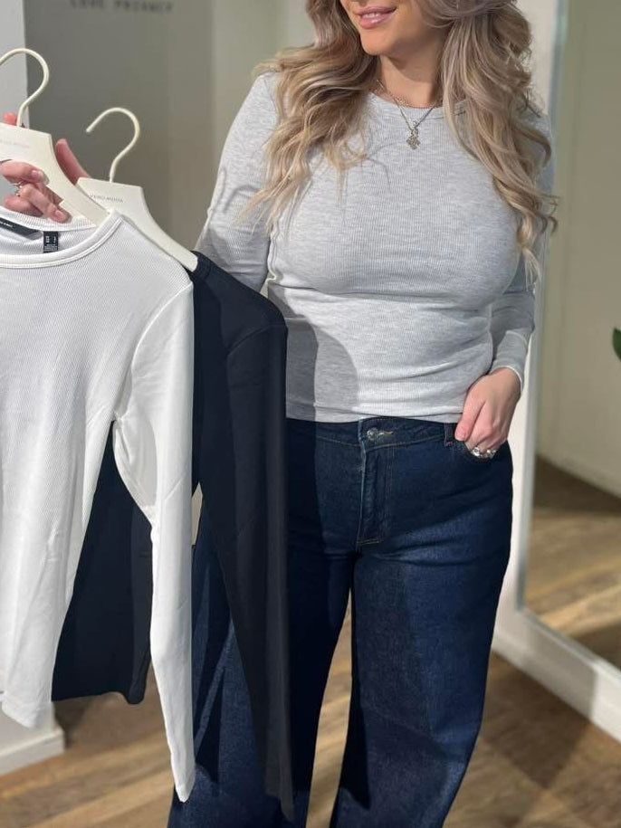 VMCHLOE T-Shirt - Light Grey Melange